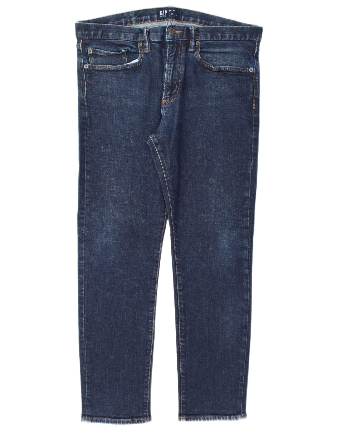 GAP Mens Slim Jeans W34 L28 Navy Blue Cotton