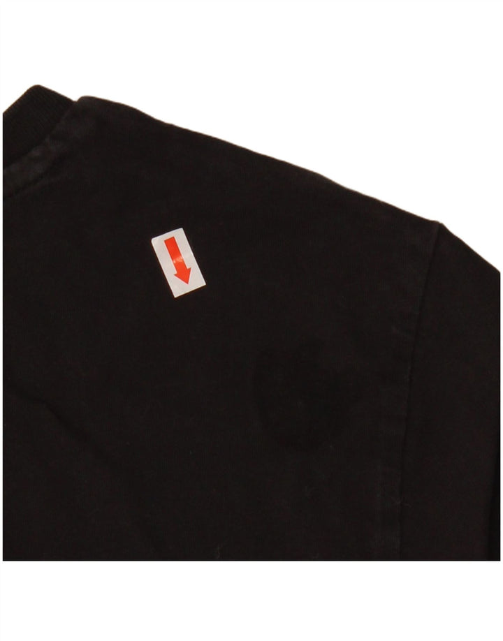 PUMA Mens T-Shirt Top Medium Black Cotton