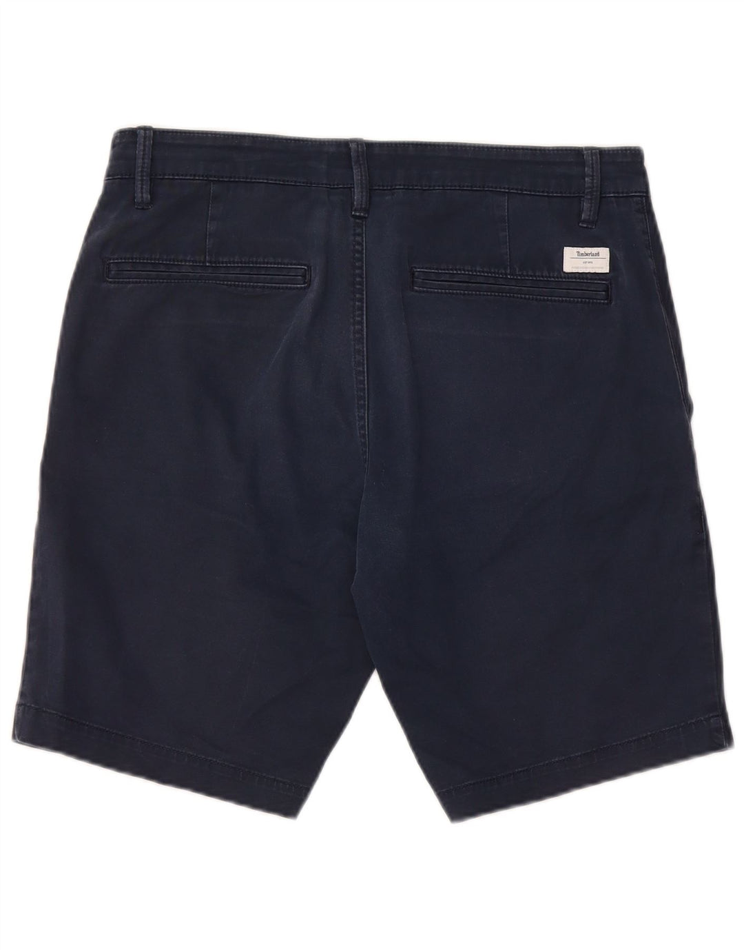TIMBERLAND Mens Chino Shorts W32 Medium Navy Blue Cotton