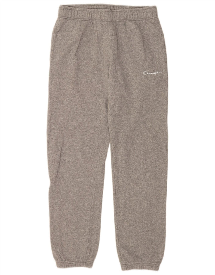 Champion Mens Tracksuit Trousers Joggers Medium Grey Flecked Cotton
