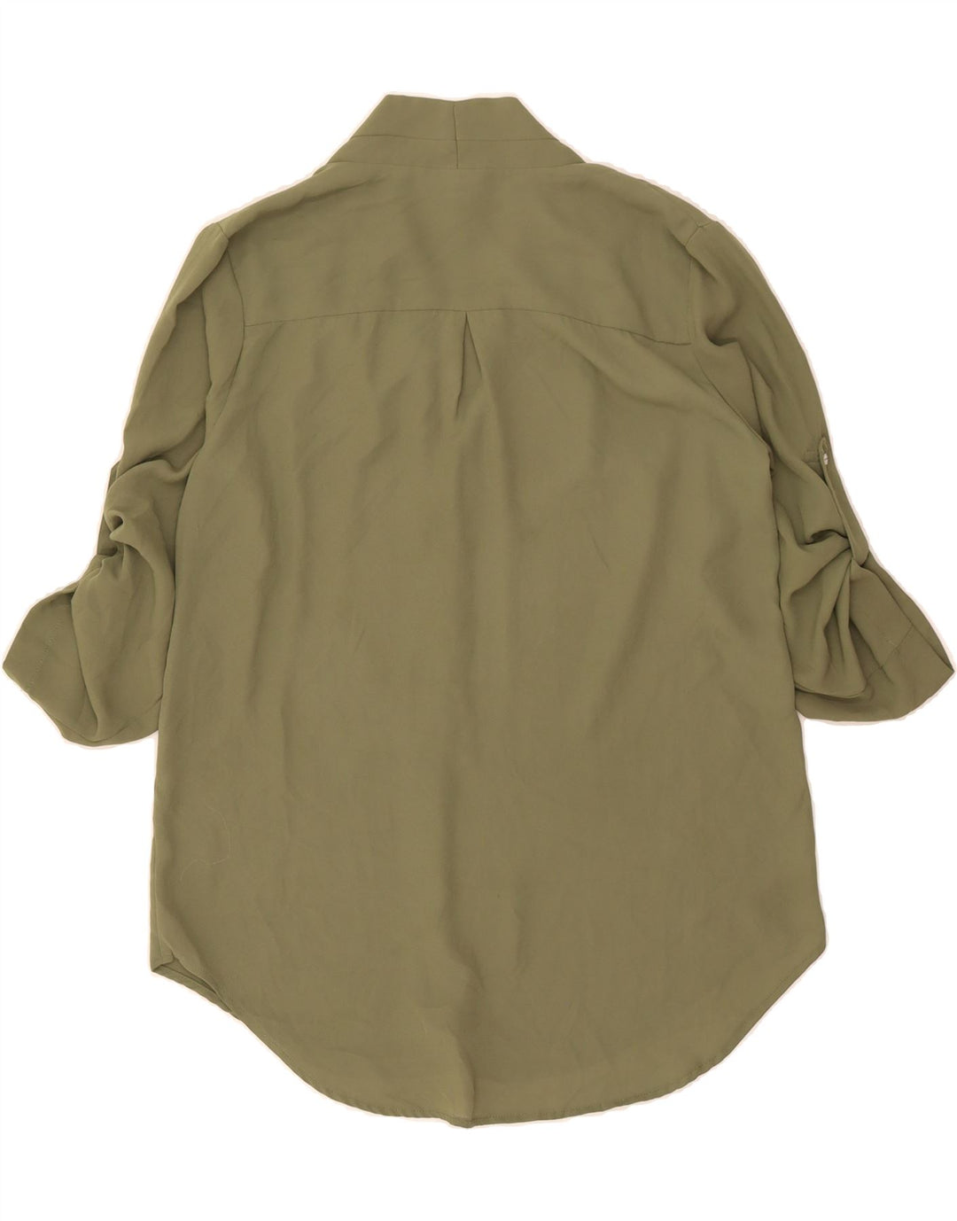 MOSSIMO Womens 3/4 Sleeve Pullover Shirt UK 14 Medium Green Polyester Vintage Mossimo and Second-Hand Mossimo from Messina Hembry 