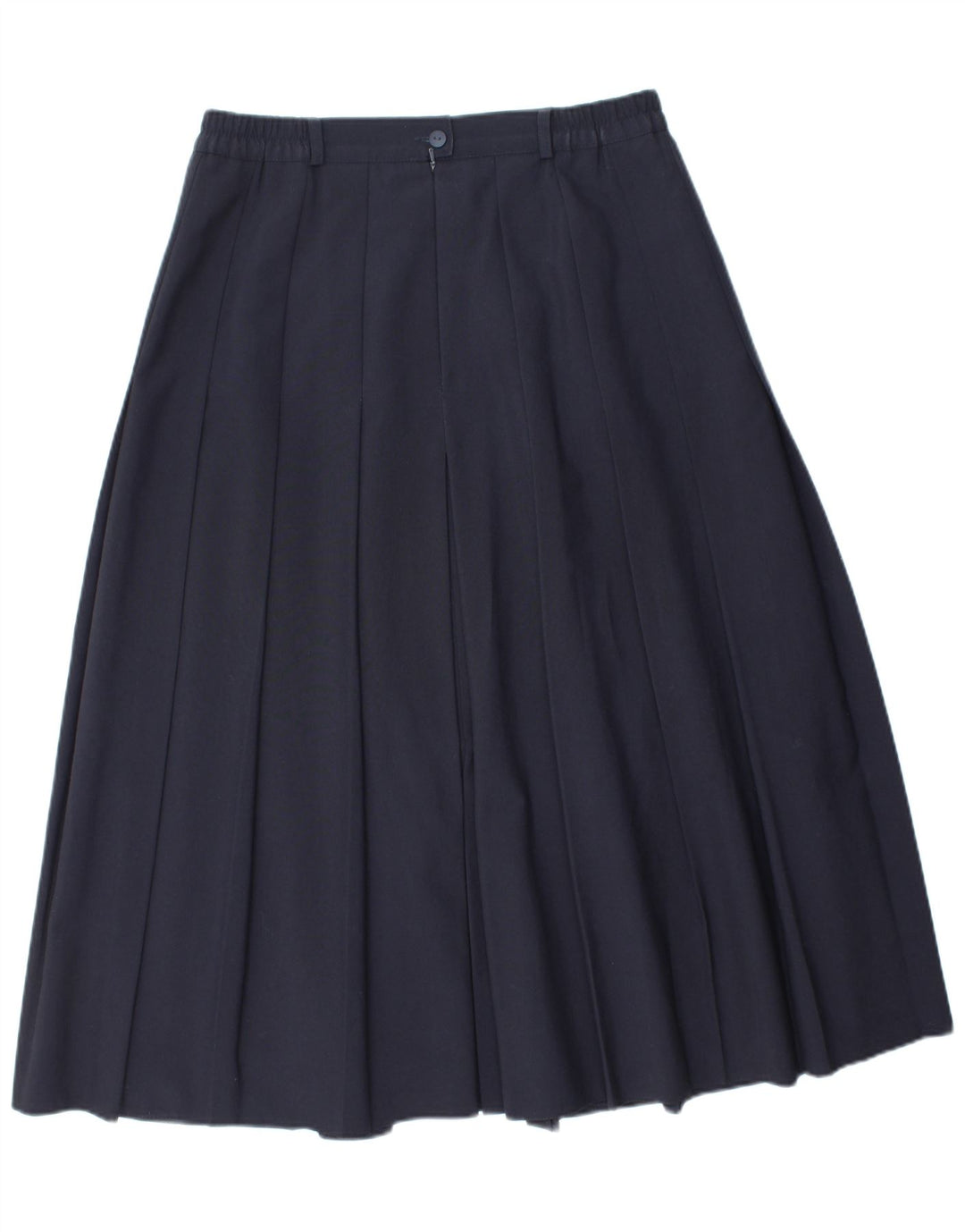 LIBRA Womens High Waist Pleated A-Line Skirt UK 16 Large W32  Navy Blue