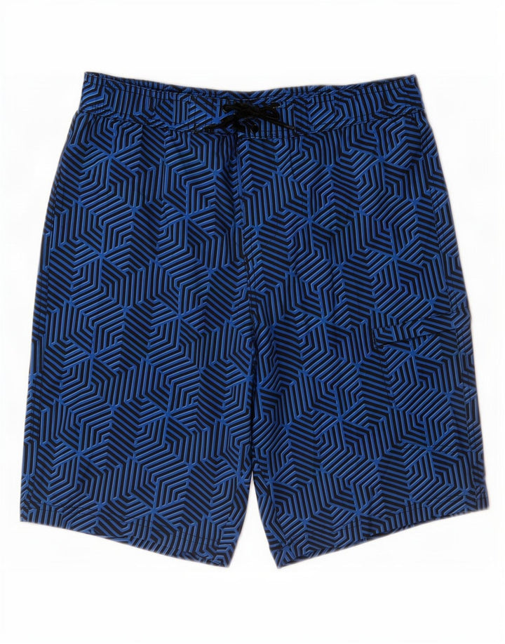 Mountain Warehouse Womens Swimming Shorts Small Blue Geometric Polyester