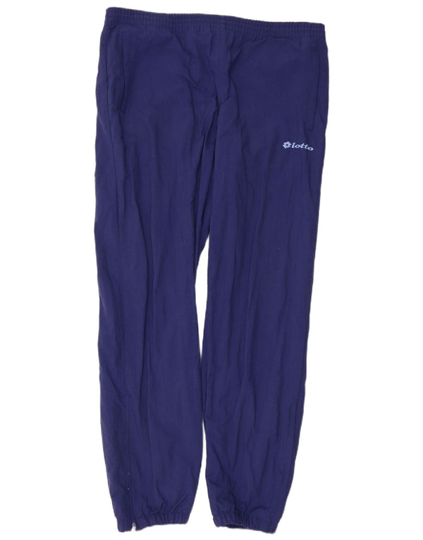 LOTTO Mens Tracksuit Trousers Joggers XL  Navy Blue Nylon