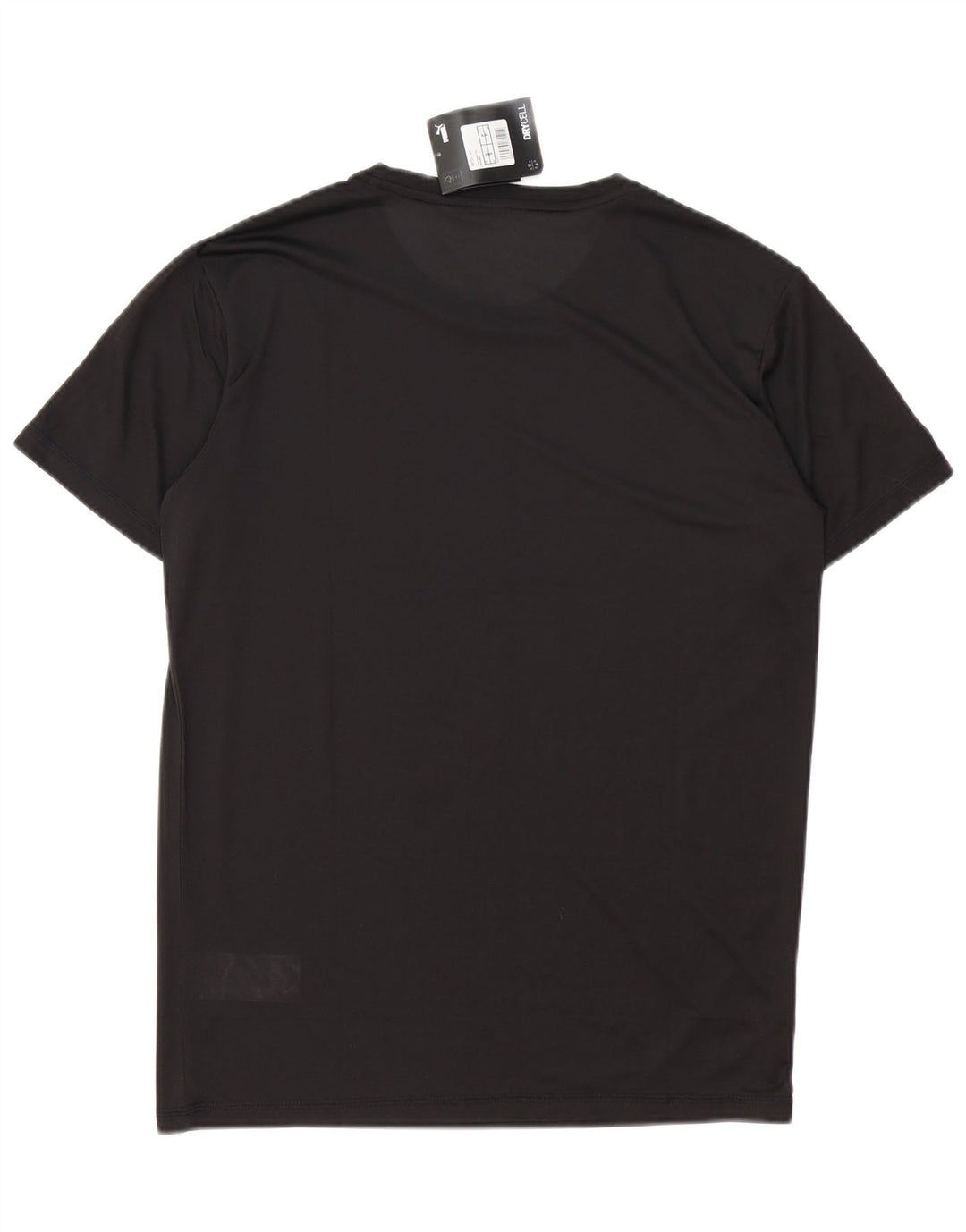 PUMA Mens T-Shirt Top Small Black Polyester