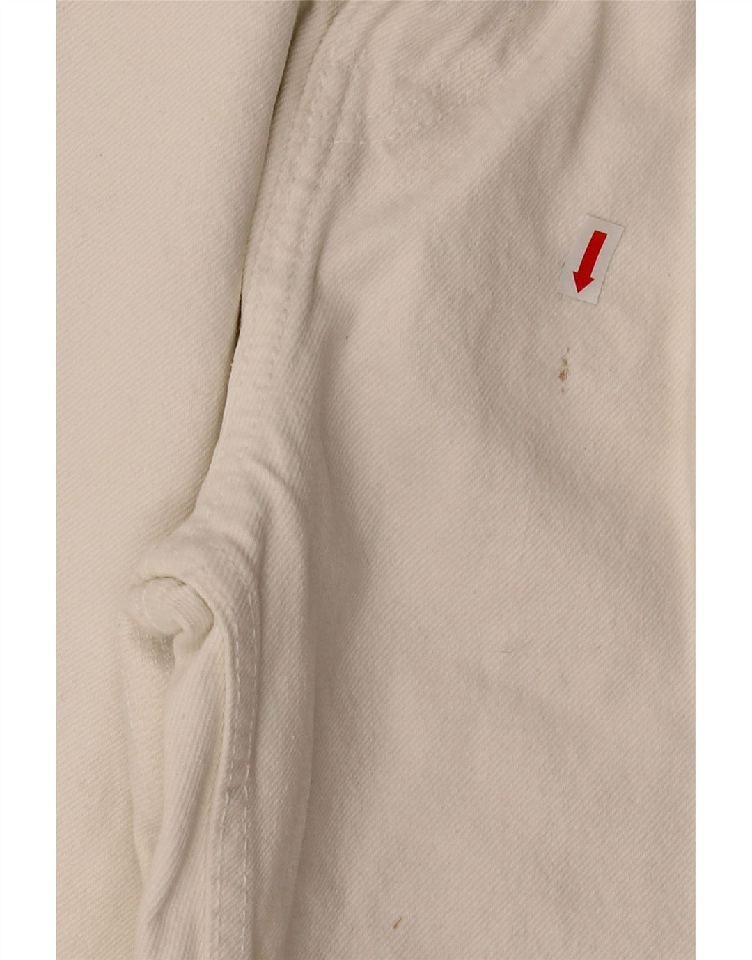 ZARA Mens Distressed Cropped Jeans EU 40 Medium W31 L24 White Cotton