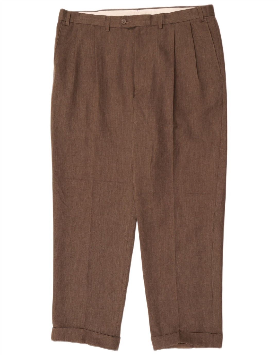 Marks & Spencer Mens Pegged Suit Trousers W38 L31 Grey Polyester