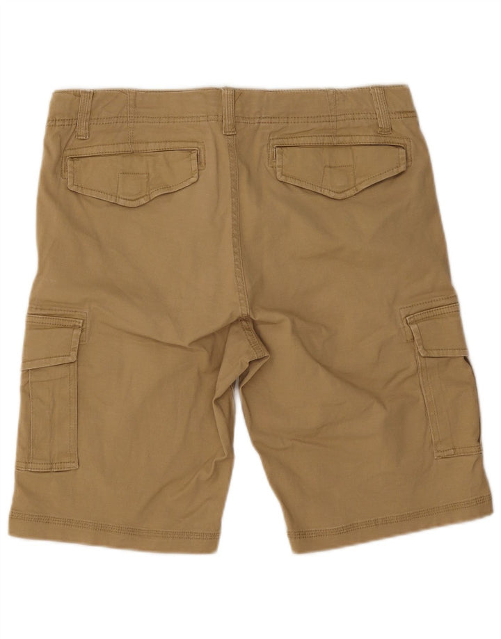 Alcott Mens Cargo Shorts IT 46 Small W34 Beige Cotton