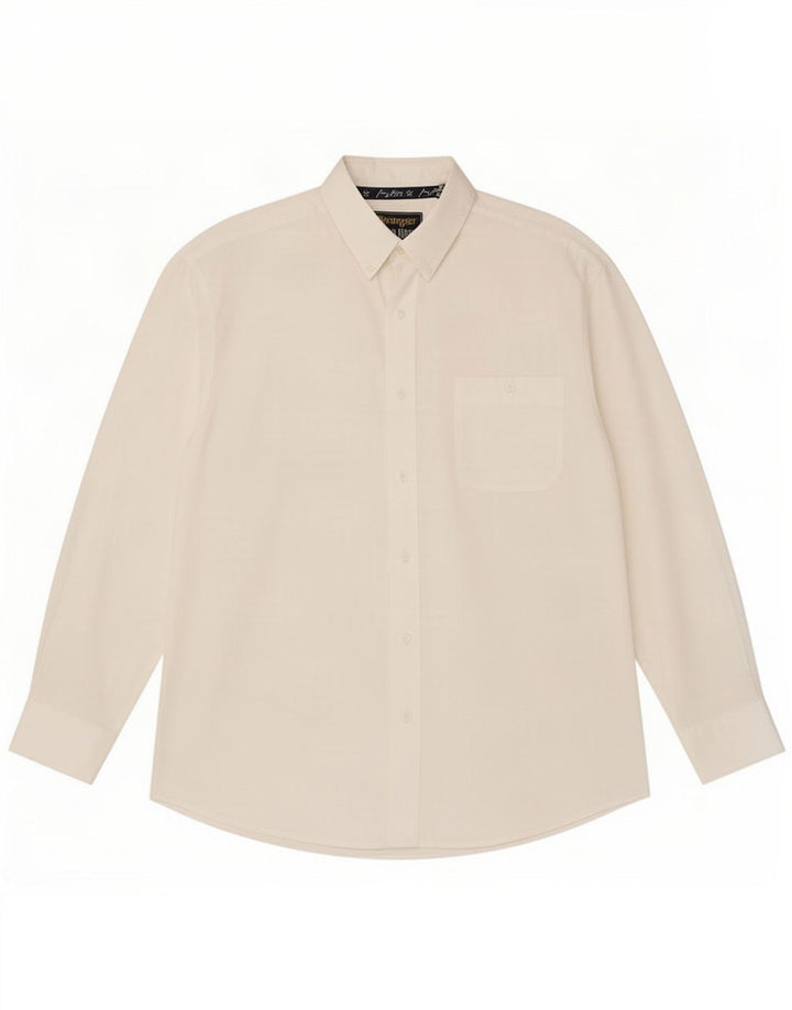 Wrangler Mens Shirt XL White Cotton
