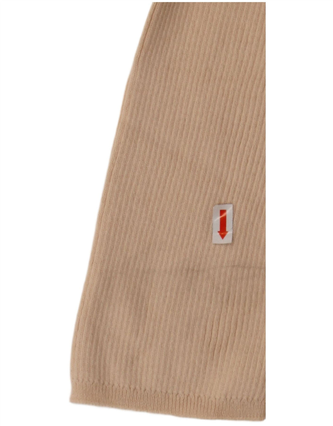 RALPH LAUREN Womens 3/4 Sleeve V-Neck Jumper Sweater UK 14 Large Beige