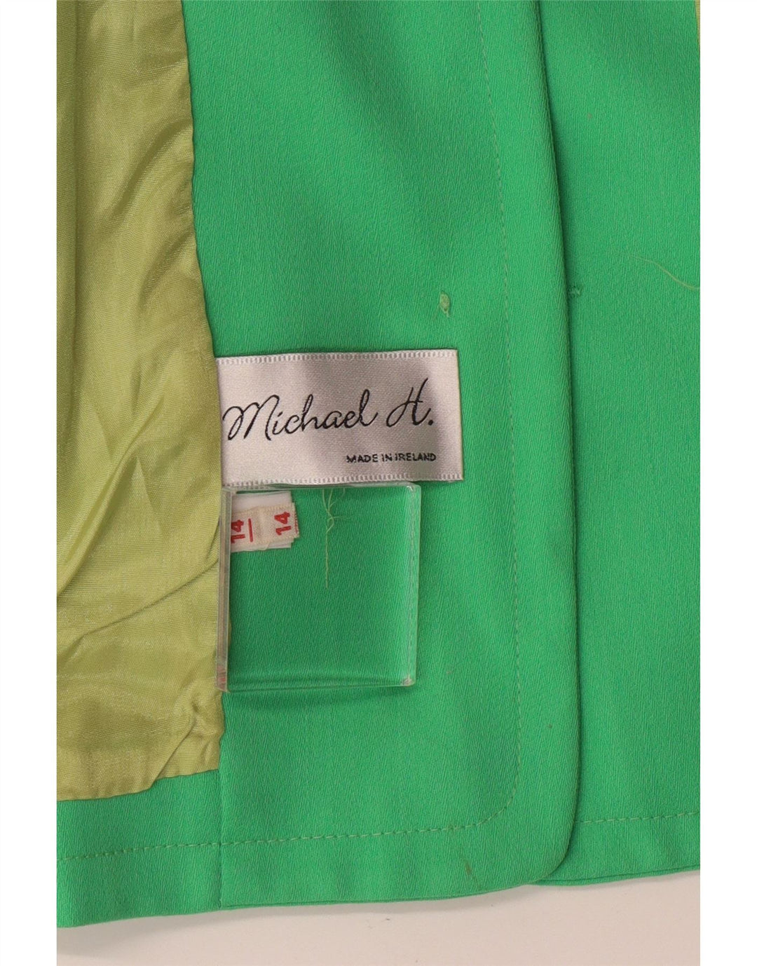 Michael H. Womens 5 Button Blazer Jacket UK 14 Medium Green Classic