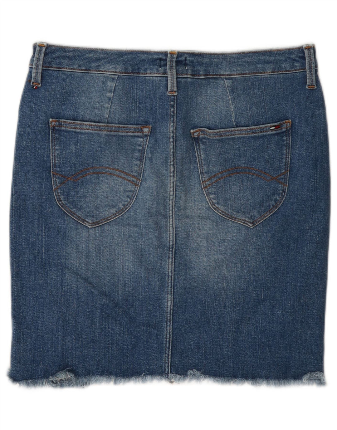 Tommy Hilfiger Womens Mini Denim Skirt Medium W28 Blue Cotton