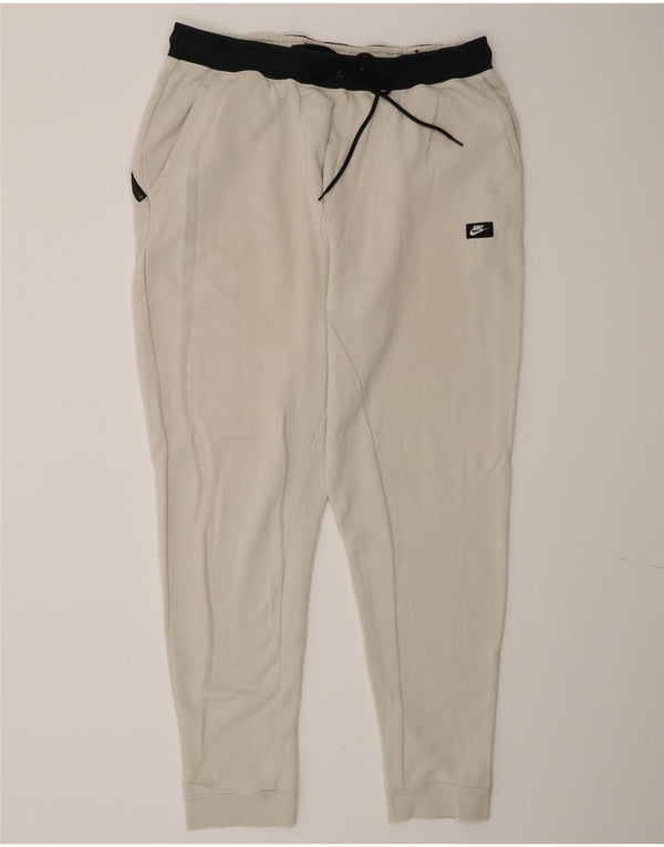 Nike Mens Tracksuit Trousers Joggers XL  White Colourblock Cotton