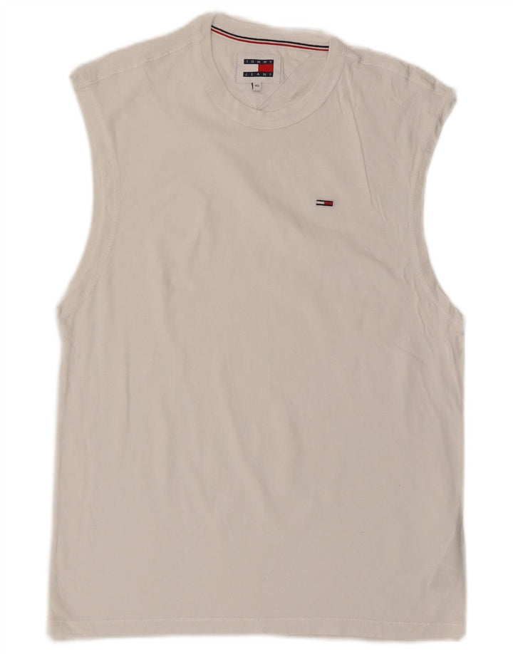 Tommy Hilfiger Mens Vest Top XS White Cotton