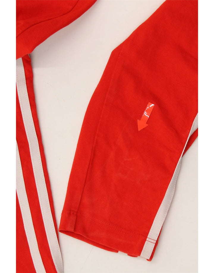 ADIDAS Womens Leggings UK 8 Small  Red Cotton Vintage Adidas and Second-Hand Adidas from Messina Hembry 