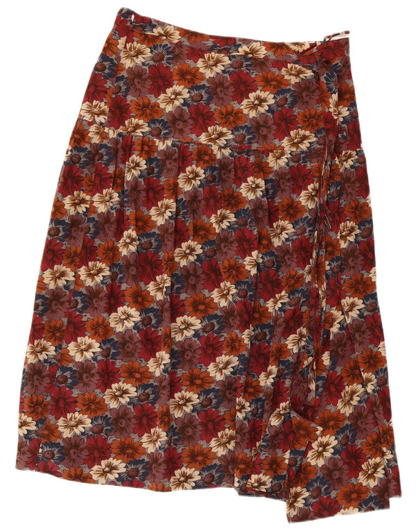 Salvatore Ferragamo Womens Flared Skirt Large W32  Multicoloured Floral