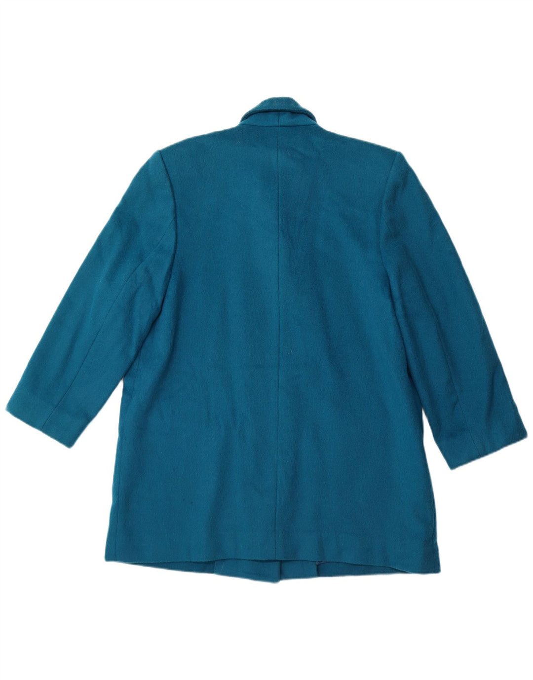 LONDON FOG Womens Double Breasted Coat US 12 Large Blue Wool