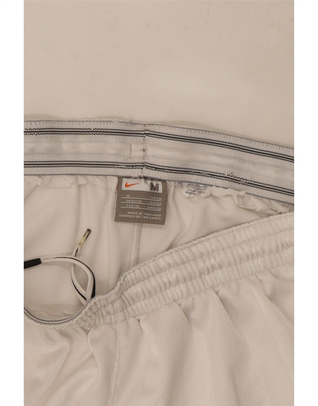 NIKE Mens Sport Shorts Medium White Striped