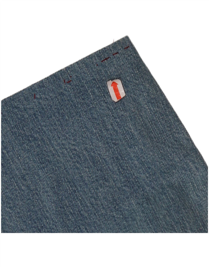 LEVI'S Womens 751 Crop Straight Jeans W38 L26 Blue Cotton