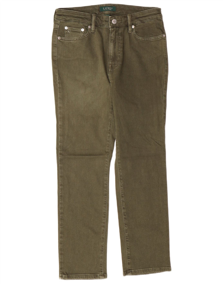 RALPH LAUREN Womens Straight Jeans US 6 Medium W28 L26  Khaki Cotton