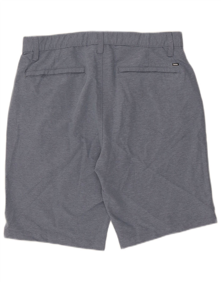 Hurley Mens Chino Shorts W32 Medium Blue Polyester