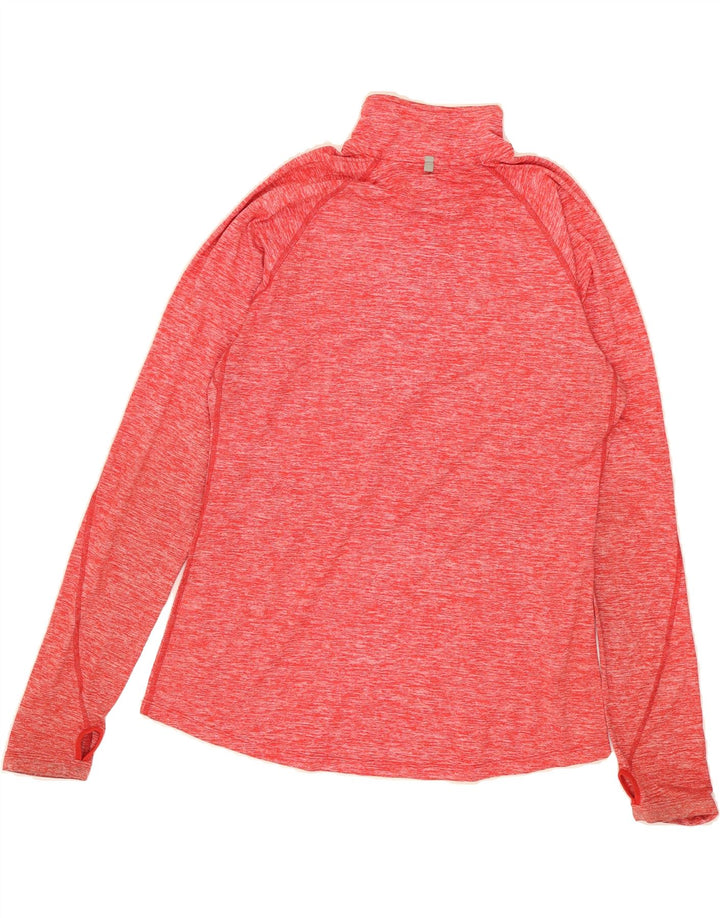 NIKE Mens Dri Fit Zip Neck Pullover Tracksuit Top Large Pink Polyester Vintage Nike and Second-Hand Nike from Messina Hembry 