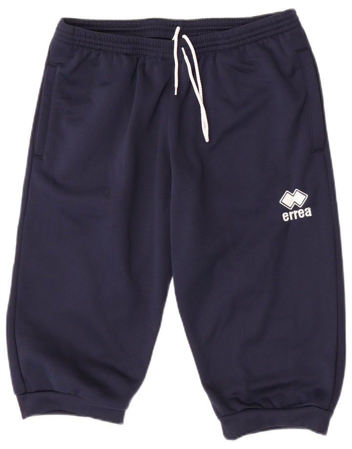 Errea Womens Sport Shorts UK 14 Large Navy Blue Polyester