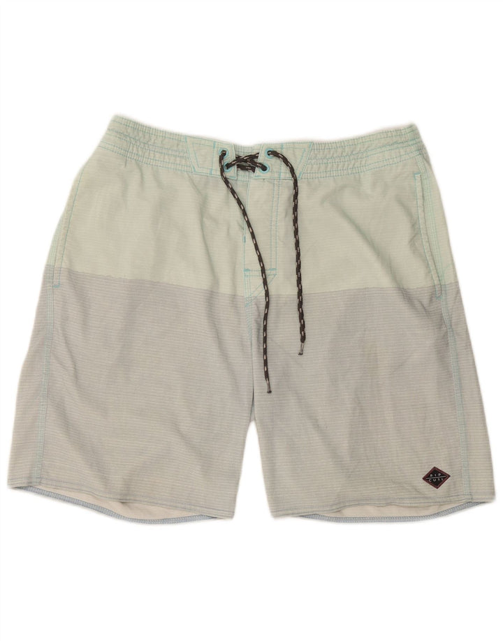 Rip Curl Mens Swimming Shorts Medium Green Colourblock