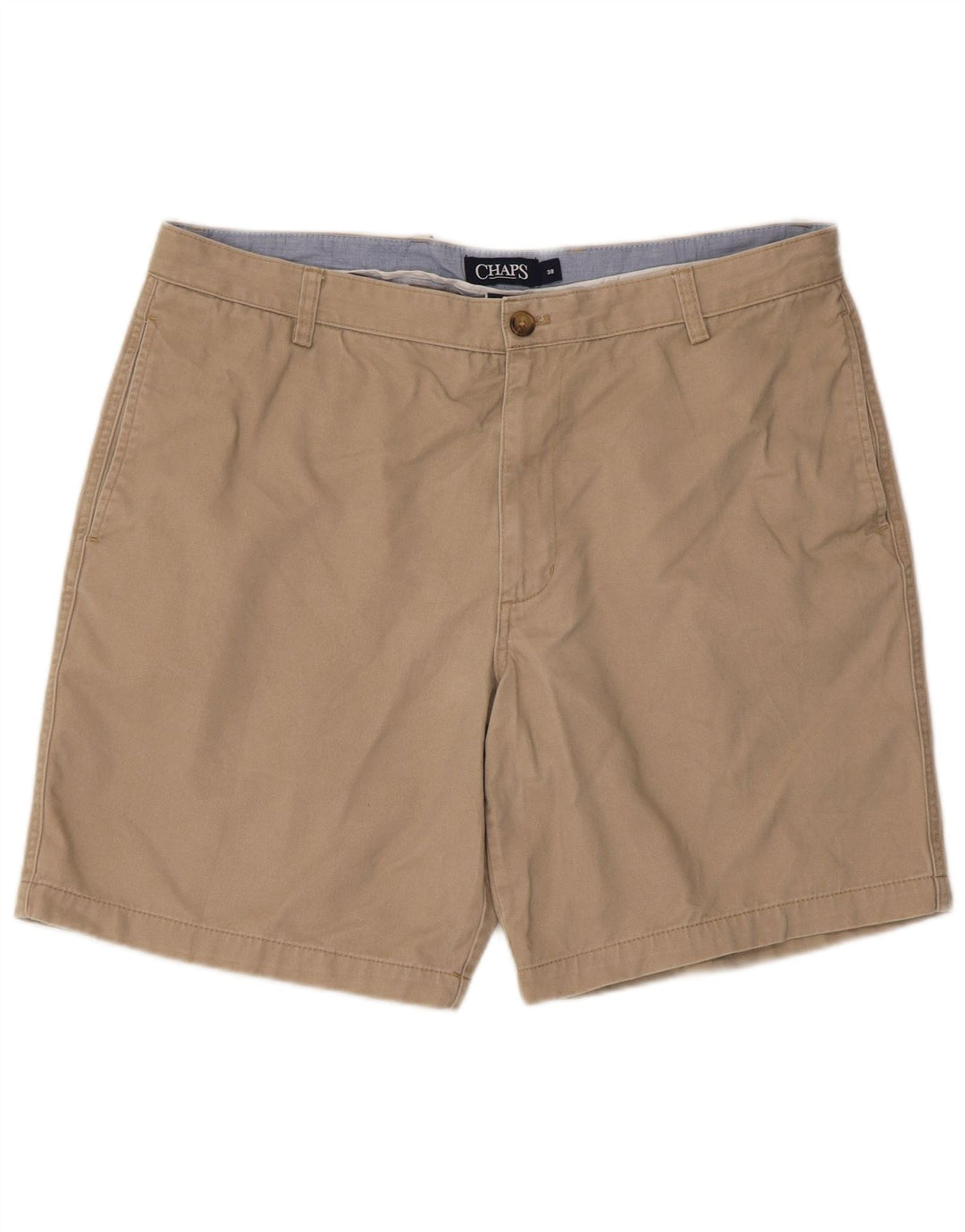 Chaps Mens Chino Shorts W38 XL Beige Cotton