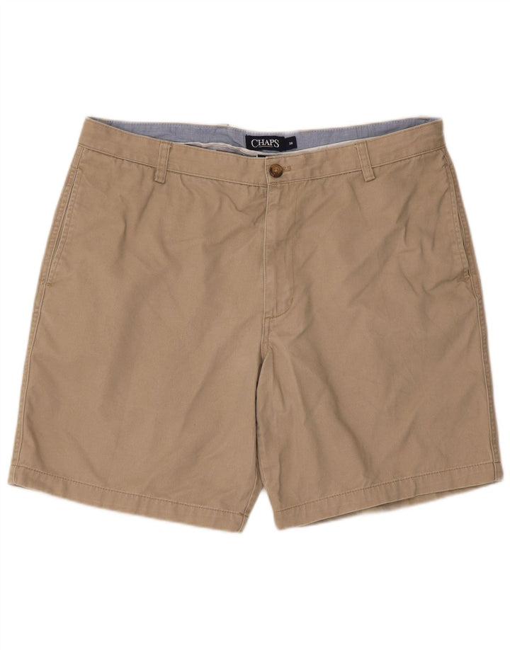 Chaps Mens Chino Shorts W38 XL Beige Cotton