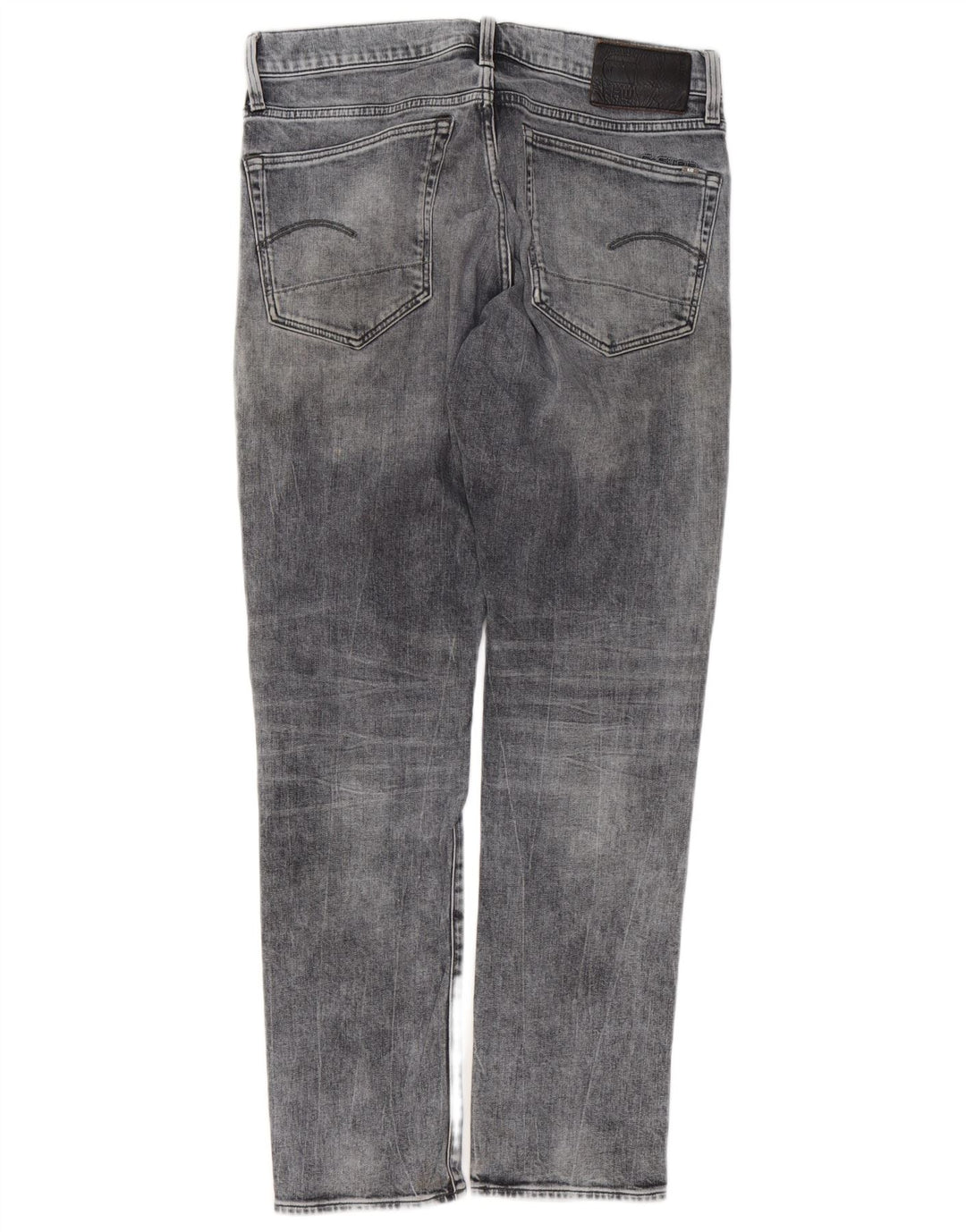 G-STAR Mens 3301 Regular Tapered Jeans W33 L32 Grey Cotton