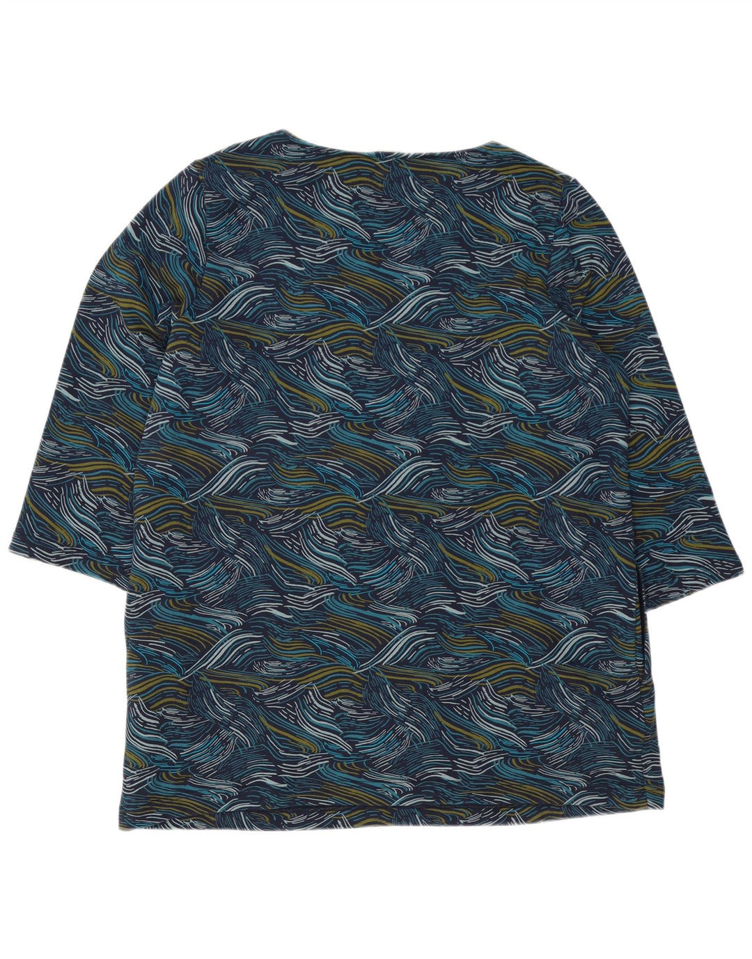 SEASALT CORNWALL Womens Abstract Pattern Shift Dress UK 16 Large Blue