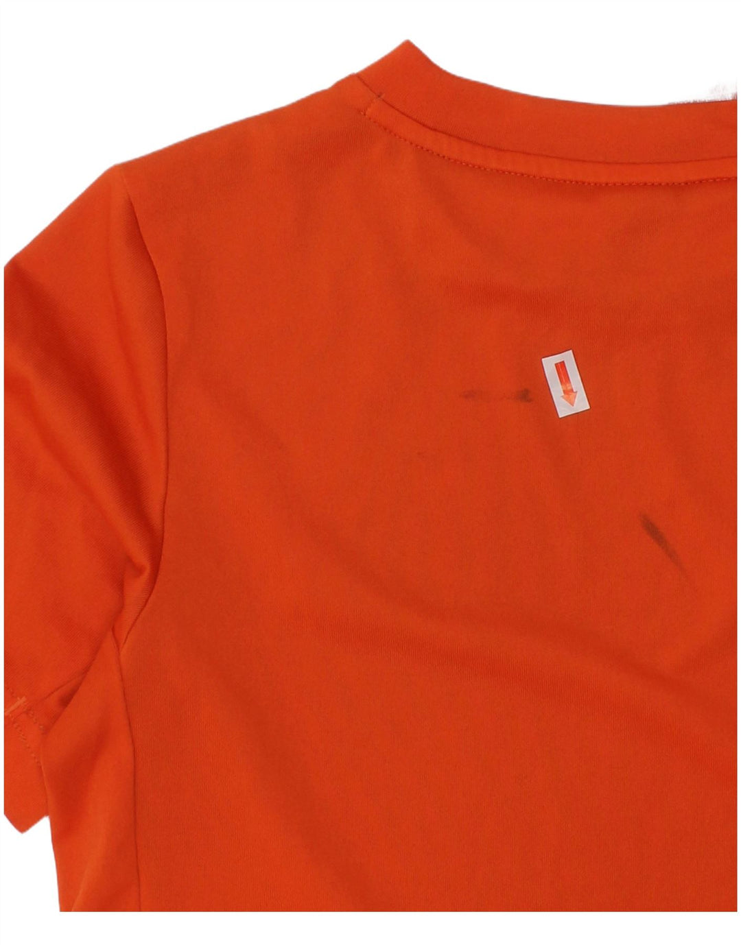 ADIDAS Boys Aeroready T-Shirt Top 11-12 Years Orange Colourblock Polyester