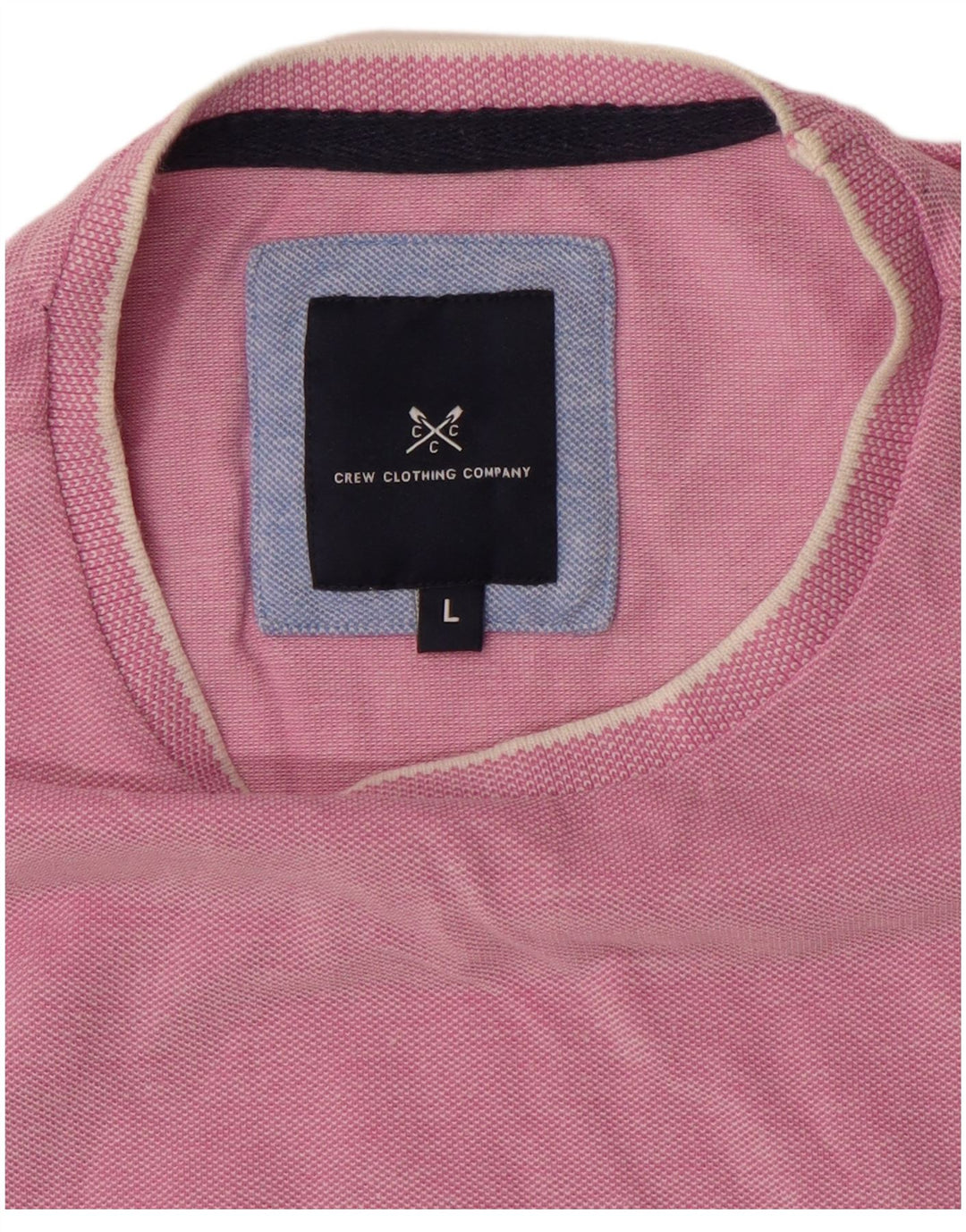Crew Clothing Mens T-Shirt Top Large Pink