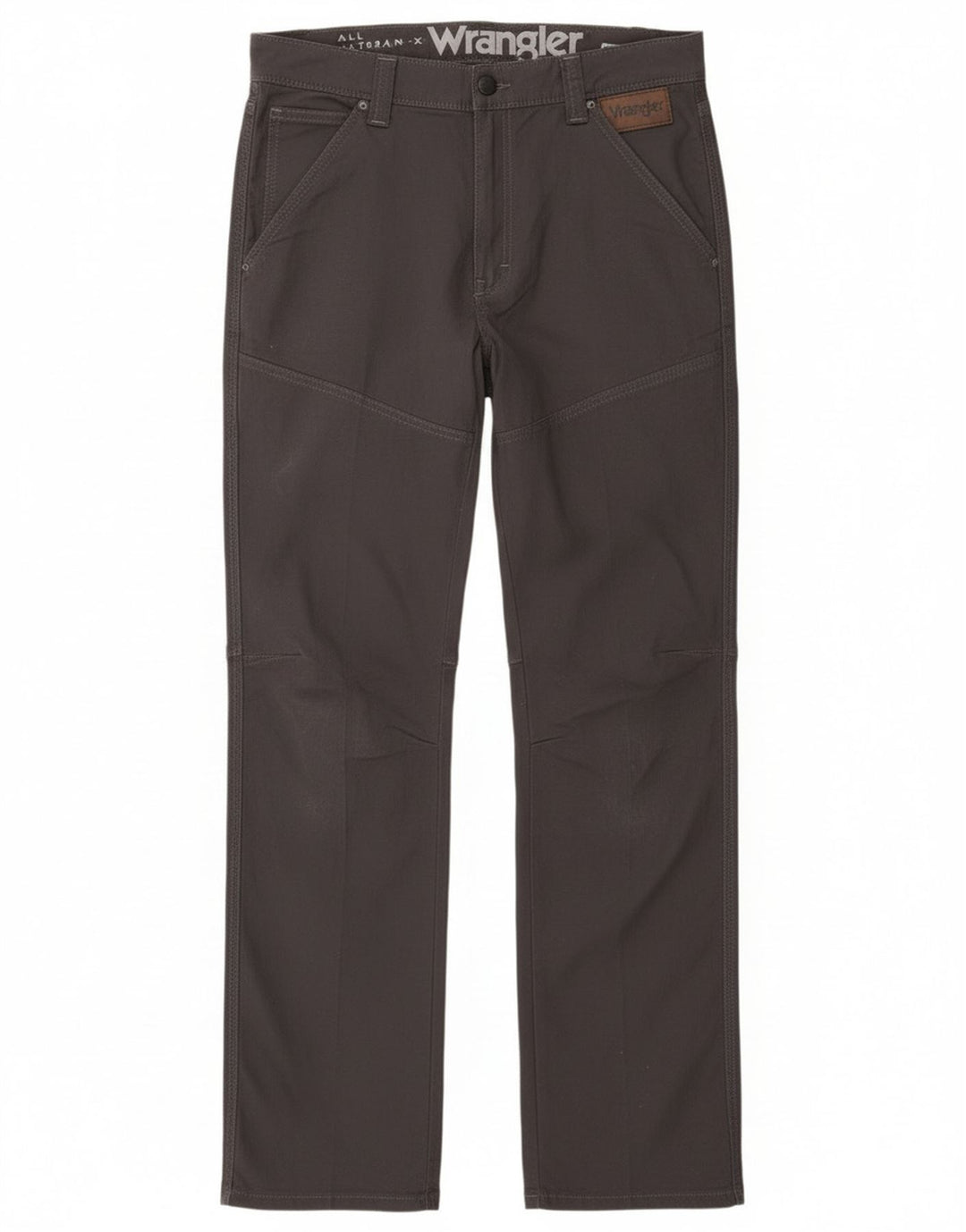 Wrangler Mens Straight Casual Trousers W33 L33 Grey