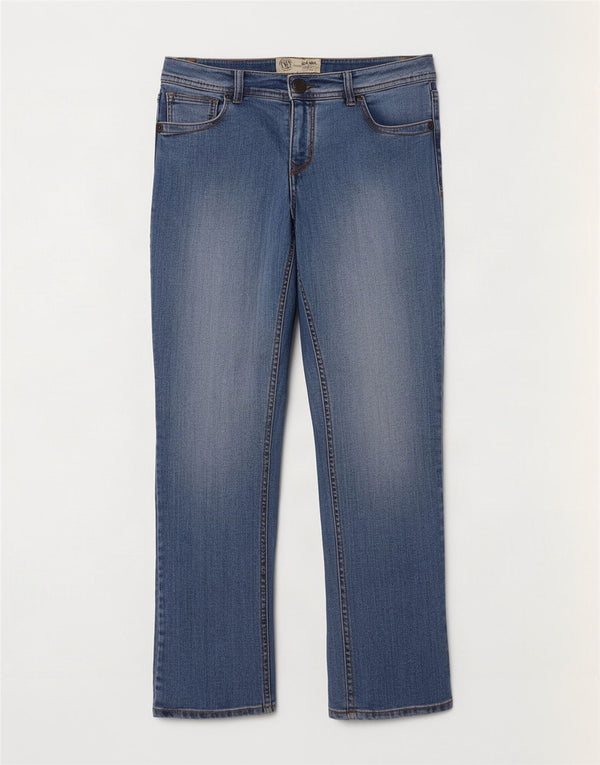 Fat Face Womens Cropped Jeans UK 8 Small W28 L23 Blue Cotton
