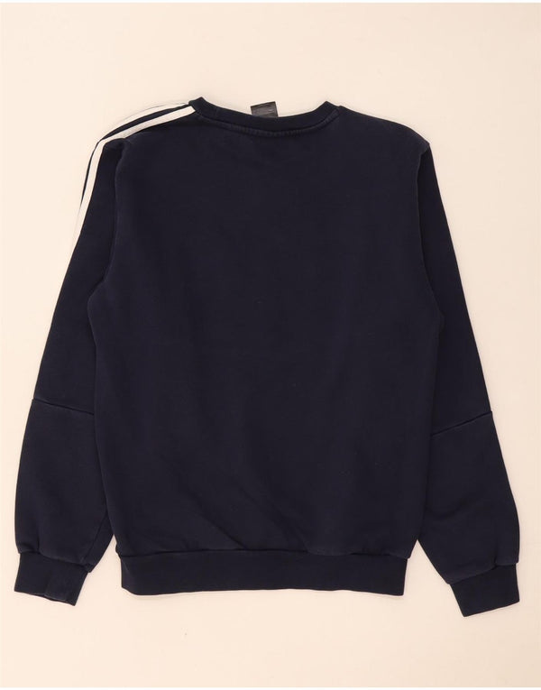 Adidas Mens Sweatshirt Jumper Medium Navy Blue Cotton
