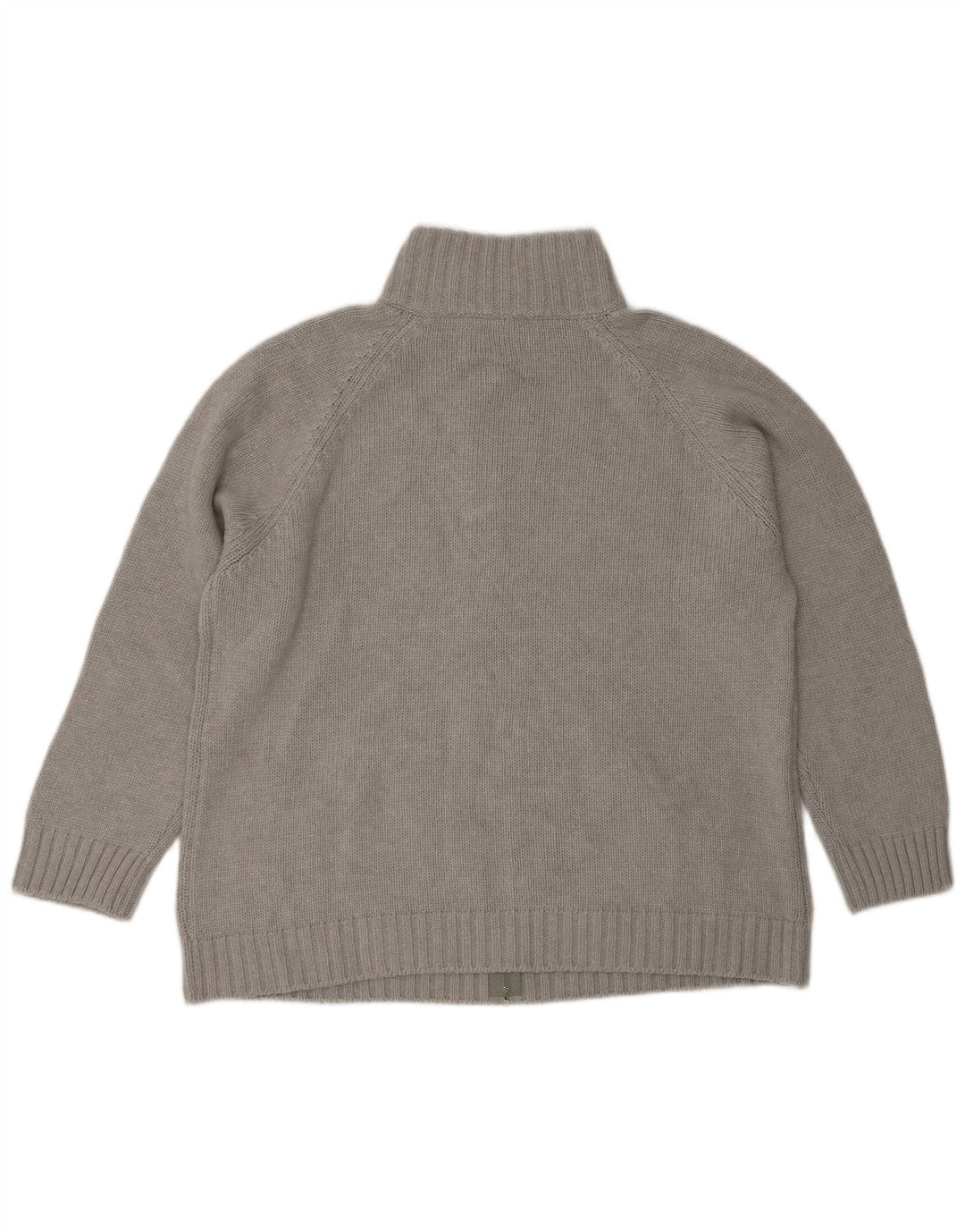 BENETTON Womens Cardigan Sweater UK 14 Medium Grey