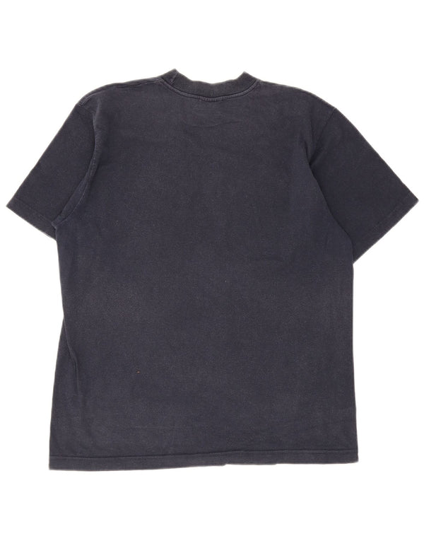 Champion Mens Graphic T-Shirt Top Medium Navy Blue