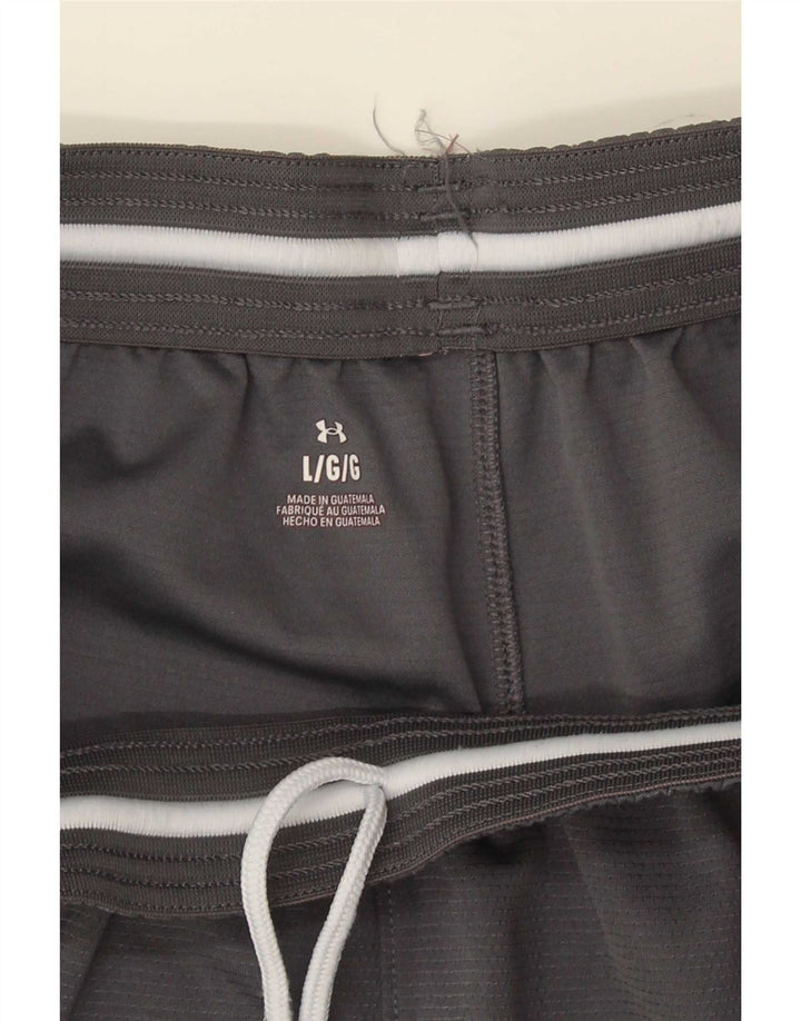 Under Armour Mens Sport Shorts Large Grey Striped