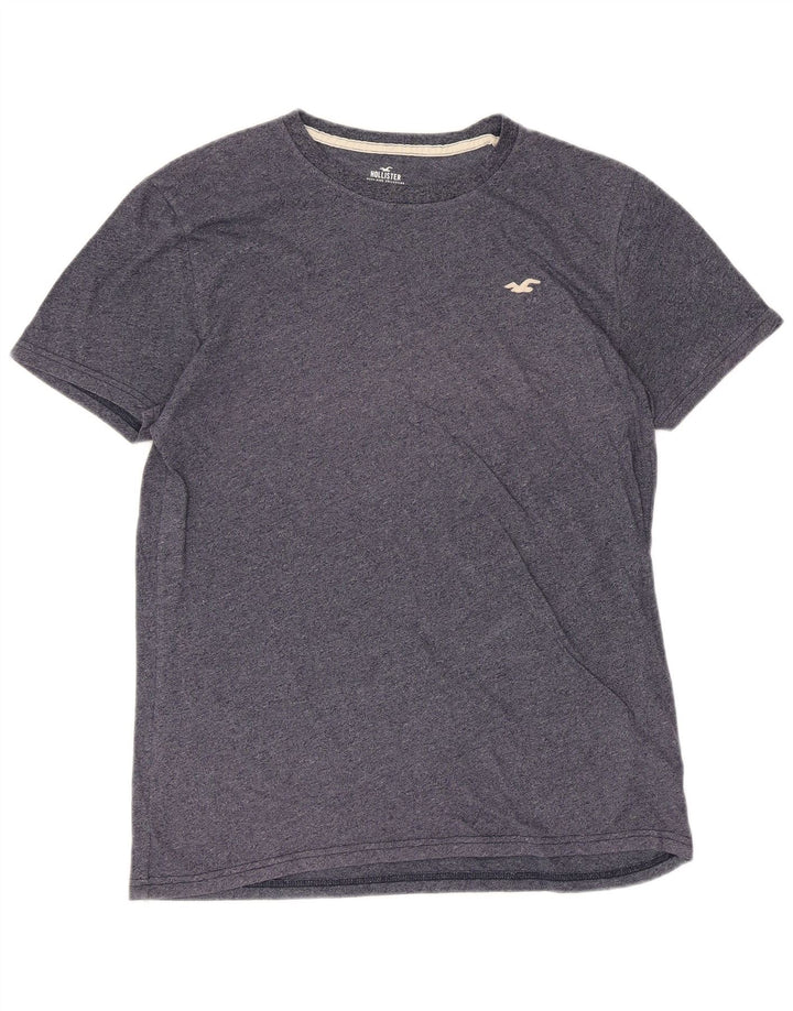 Hollister Mens T-Shirt Top Medium Navy Blue Flecked Cotton