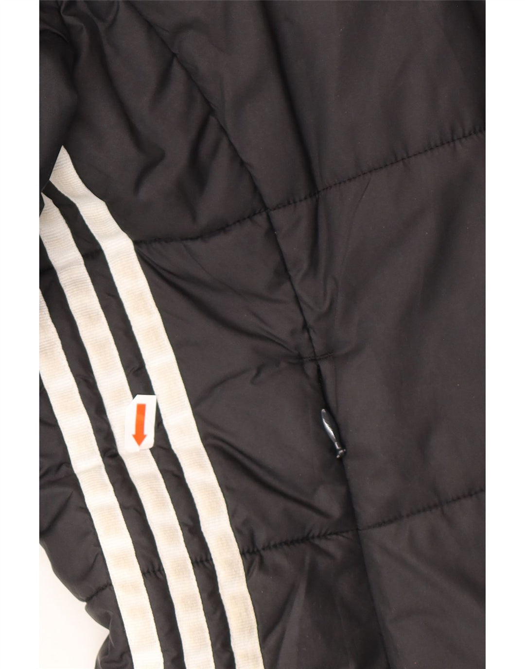 ADIDAS Womens Hooded Padded Jacket UK 10 Small  Black Polyester