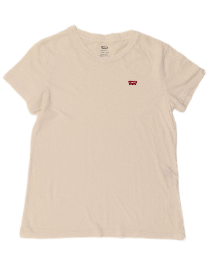 Levi's Mens Perfect Crew T-Shirt Top Small White