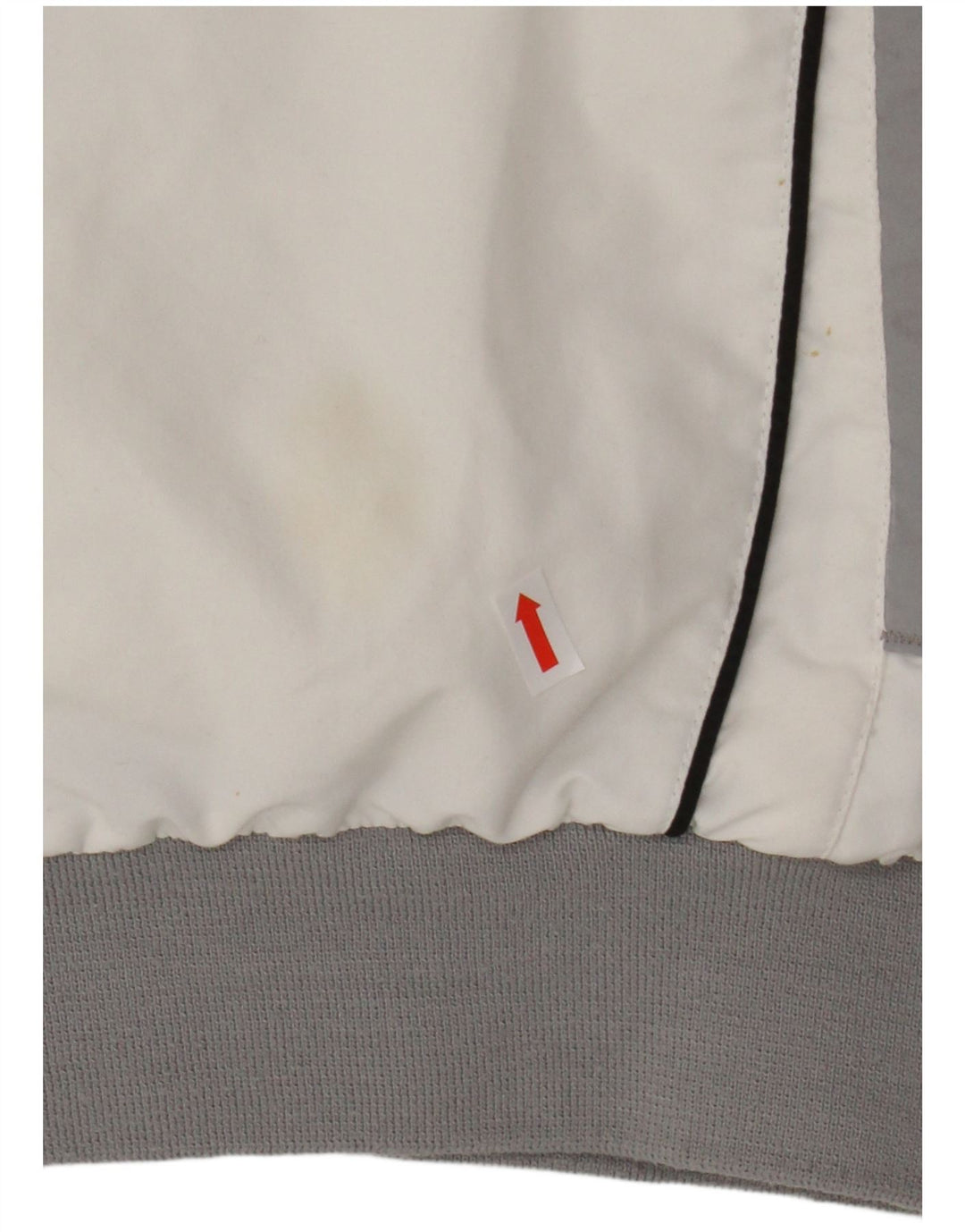 CHAMPION Mens Tracksuit Top Jacket Large White Colourblock Polyester