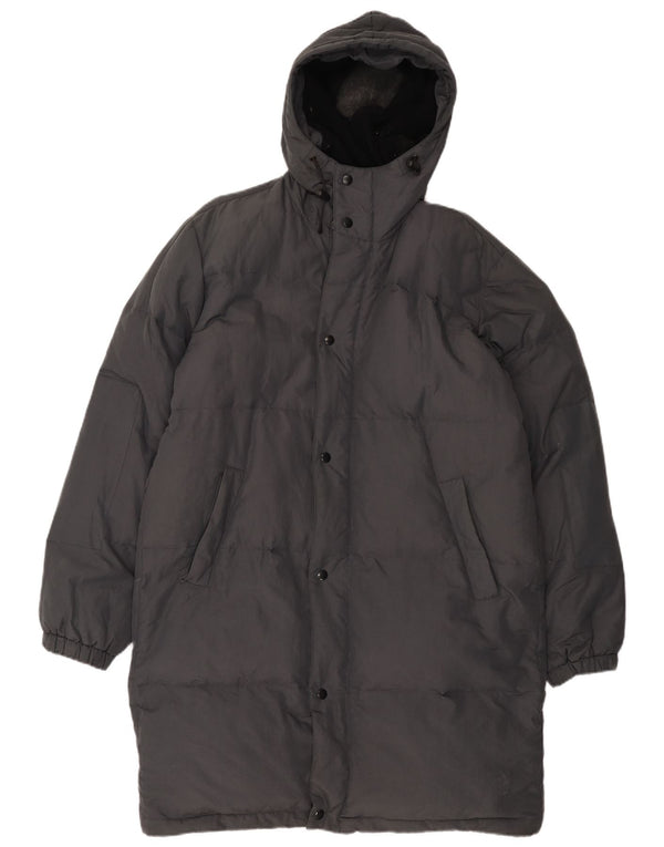 Gazzarrini Mens Hooded Padded Coat UK 42 XL Black Polyamide