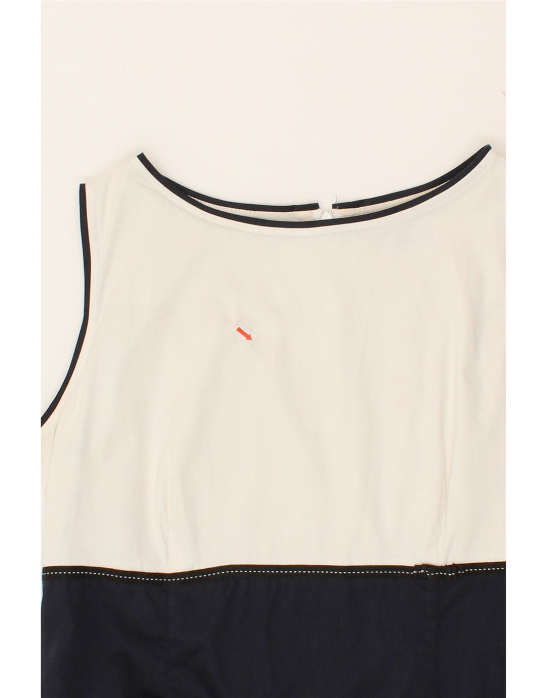 DANIEL HECHTER Womens A-Line Dress UK 12 Medium Navy Blue Colourblock Vintage Daniel Hechter and Second-Hand Daniel Hechter from Messina Hembry 