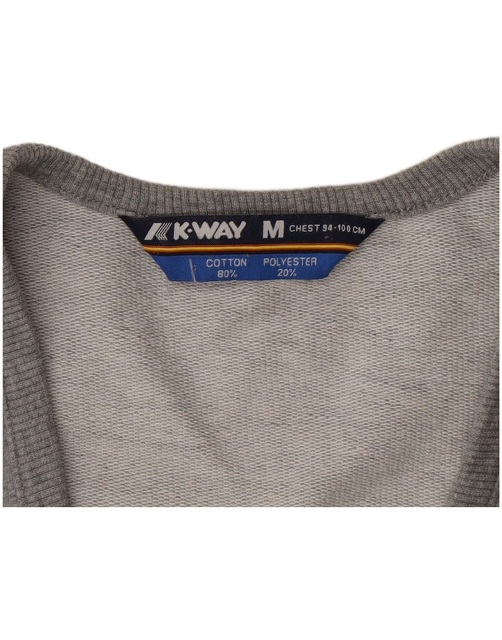 K-Way Boys Sleeveless Tracksuit Top Jacket 12-13 Years Medium  Grey Cotton