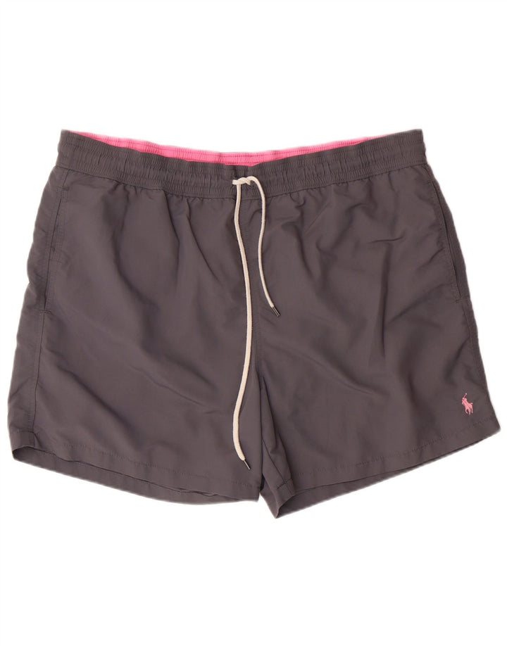 POLO RALPH LAUREN Mens Swimming Shorts 2XL Grey Nylon