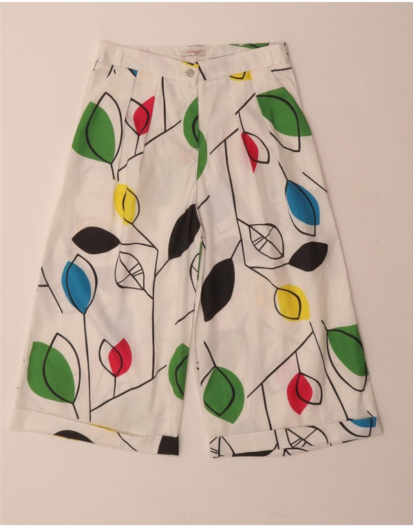 LAURA BIAGIOTTI Girls Casual Shorts 13-14 Years W25  White Floral