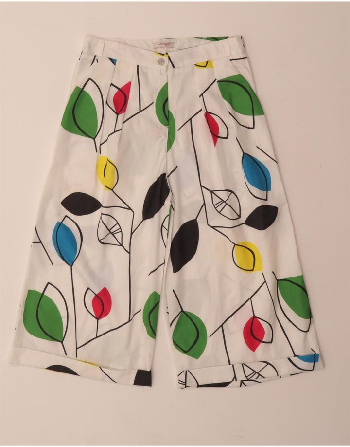 LAURA BIAGIOTTI Girls Casual Shorts 13-14 Years W25  White Floral